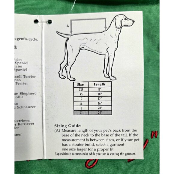 Zack & Zoey Dog Sweater Pullover XL Dear Santa Define Naughty NWT - Picture 8 of 8